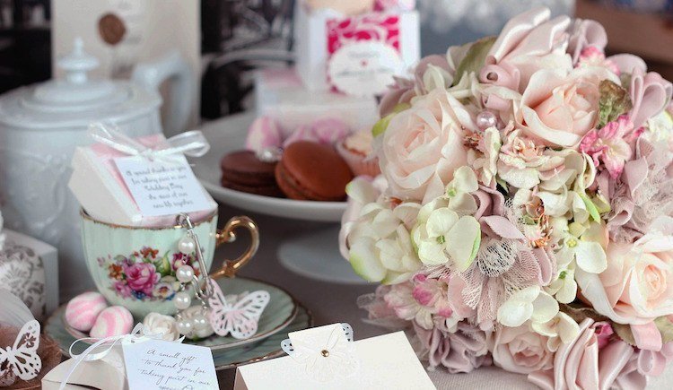 Vintage Wedding Centrepieces