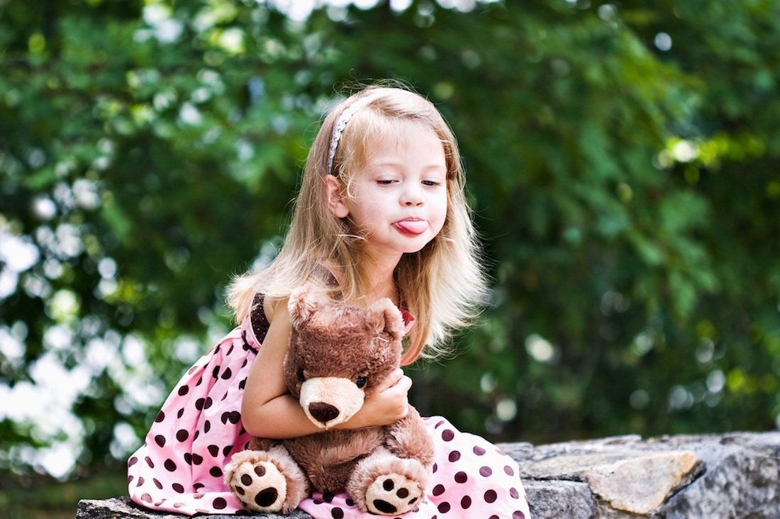 I Don't Like Other People's Kids - Girl Sticking Out Her Tongue